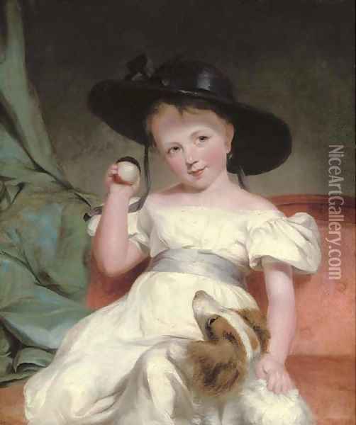 Portrait of a child Oil Painting - Sir Martin Archer Shee
