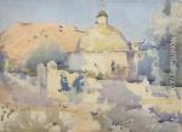Church, Corsica Oil Painting - James Paterson
