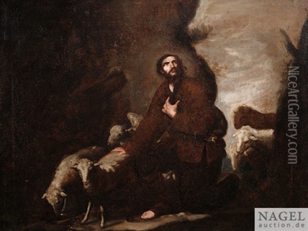 Jakob Mit Den Schafen Des Laban Oil Painting - Jusepe de Ribera