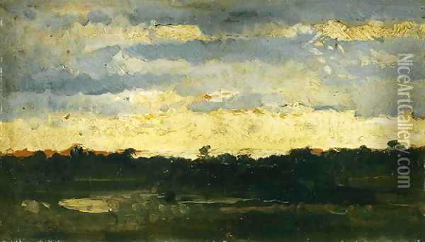 Clouds Oil Painting - Pio Joris