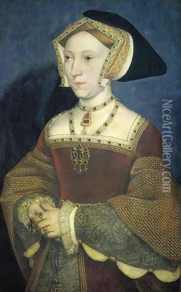 Portrait of Jane Seymour 2 Oil Painting - Hans Holbein the Younger