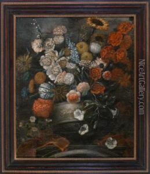 Untitled Oil Painting - Pieter III Casteels