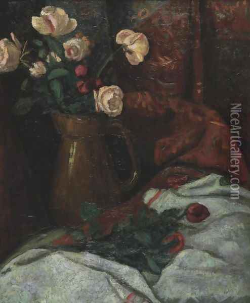 Roses Oil Painting - Paul Serusier