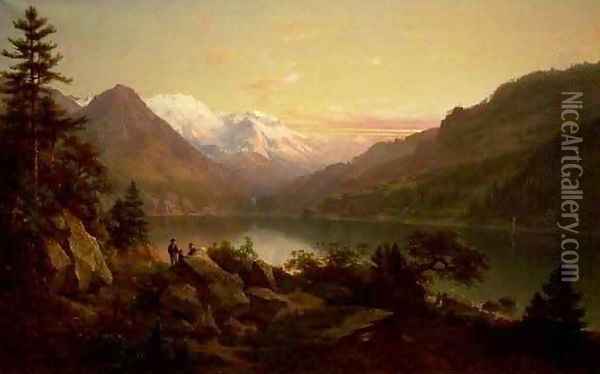 Emerald Bay Lake Tahoe Oil Painting - Thomas Hill