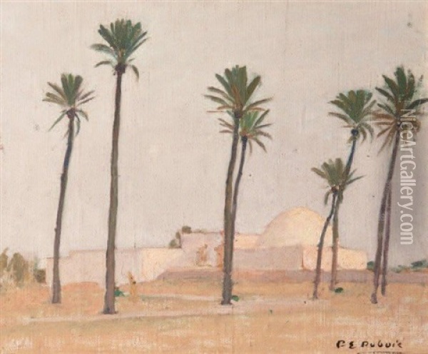 Vue De Djerba Oil Painting - Paul Emile Dubois