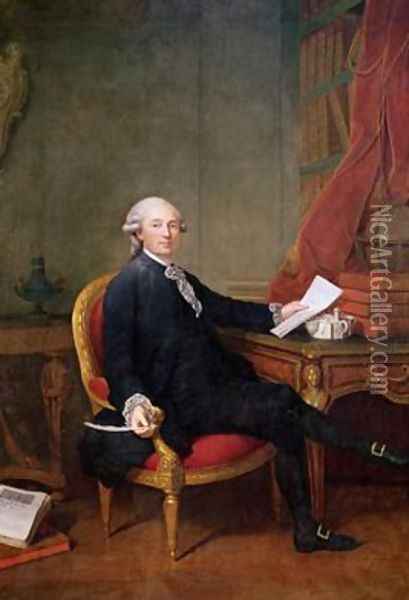 Frederic-Ignace 1732-1818 Comte de Mirbec 1780 Oil Painting - Jules Cesar Denis van Loo