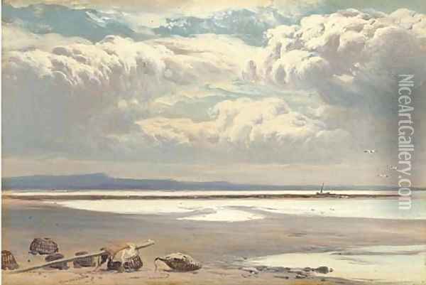 Retreating tide Oil Painting - Sidney Richard Percy