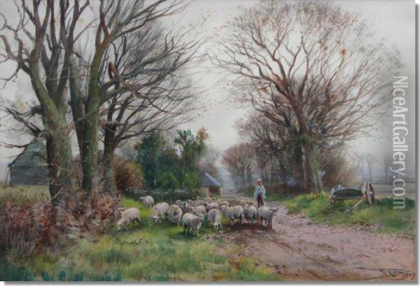 Untitled Oil Painting - Henry Charles Fox