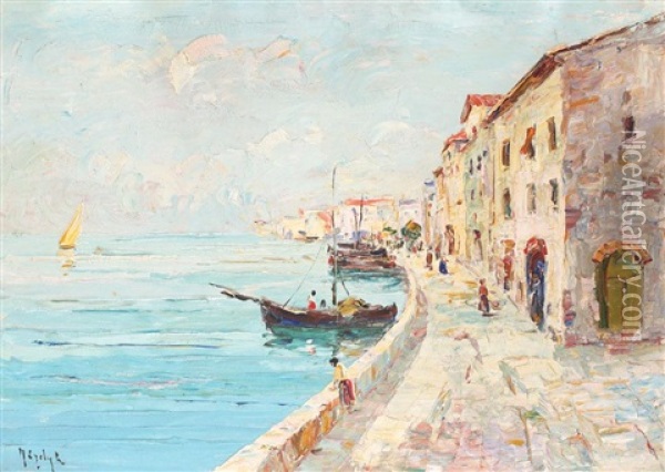 Venice Oil Painting - Rudolph Negely