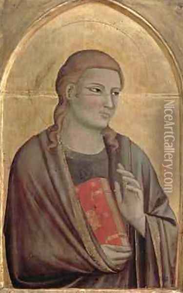 St. John the Evangelist Oil Painting - Buonaguida Pacino di
