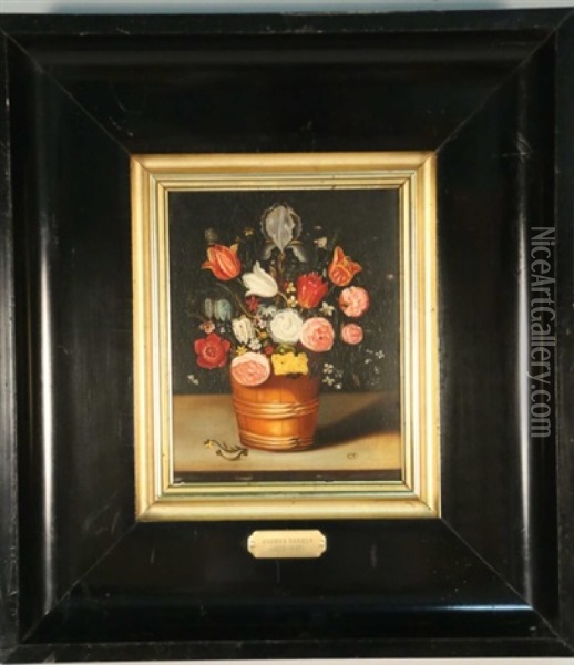 Still Life Floral Oil Painting - Andries Daniels