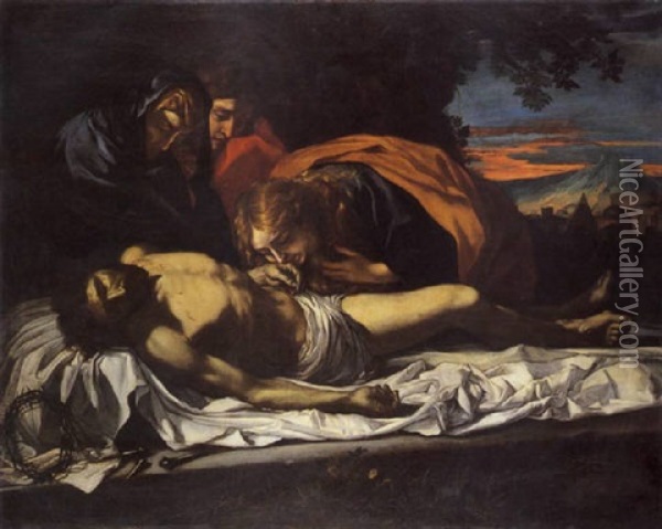 Compianto Sul Cristo Morto Oil Painting - Filippo Vitale