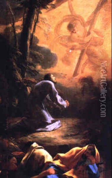 Le Christ Au Mont Des Oliviers Oil Painting - Aubin Vouet
