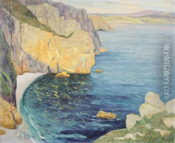 Calme D'ete, Baie De Douarnenez, 1899 Oil Painting - Maxime Maufra