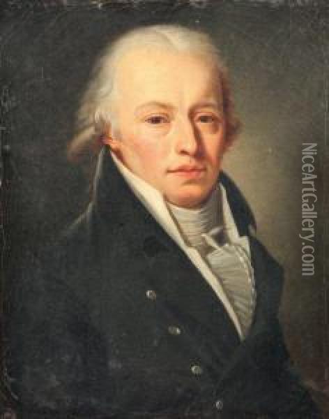Portrait De Monsieur De Boinvilliers Oil Painting - Henri Nicolas Van Gorp