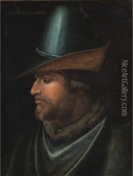 Portrait Of Uguccione Della Faggiuola Oil Painting - Cristofano dell' Altissimo