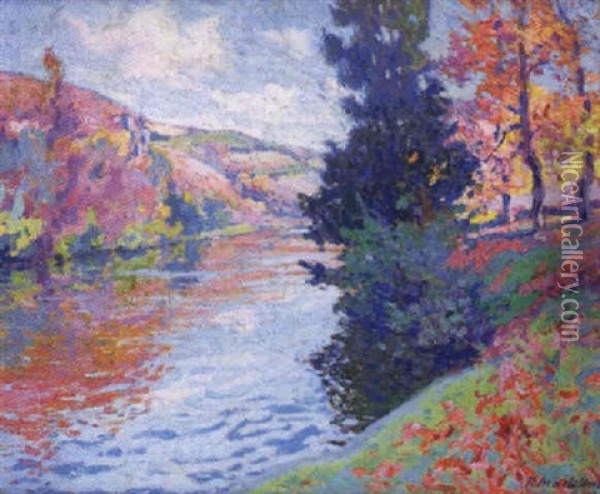 Paysage Colore De La Creuse Oil Painting - Paul Madeline