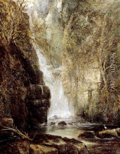 The Falls Oil Painting - William Guy Wall