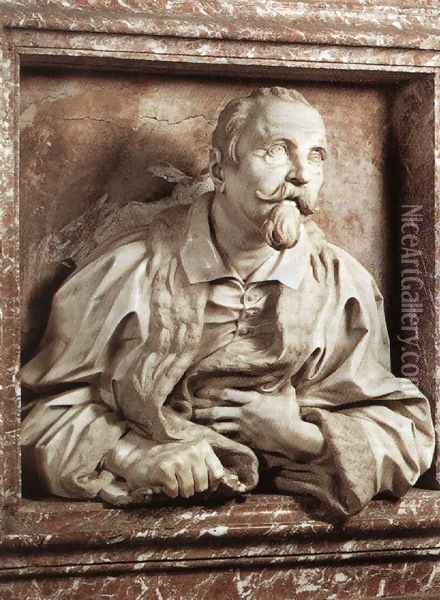 Physician Gabriele Fonseca Oil Painting - Gian Lorenzo Bernini