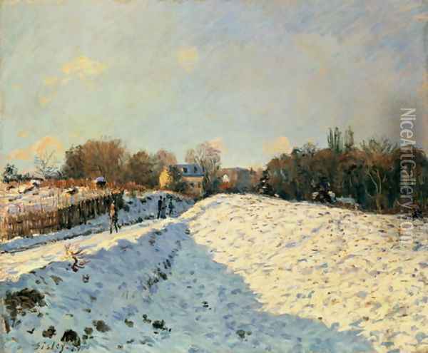 Effect of Snow at Argenteuil, 1874 Oil Painting - Alfred Sisley