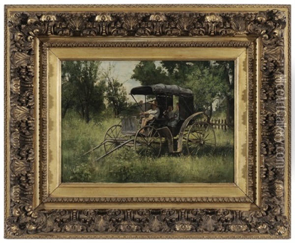 Wagon Ride Oil Painting - Paul Harney Jr.