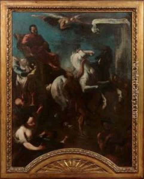 Trionfo Di Un Imperatore Oil Painting - Francesco Maria Raineri Il Schivenoglia