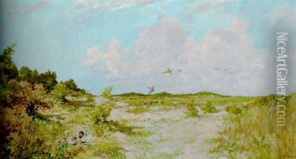 Op De Wieken Oil Painting - Johan Hendrik van Mastenbroek