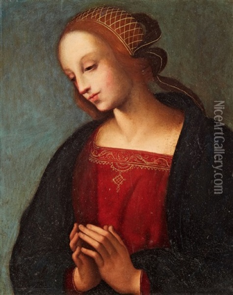 Betende Madonna Oil Painting - Pietro Perugino