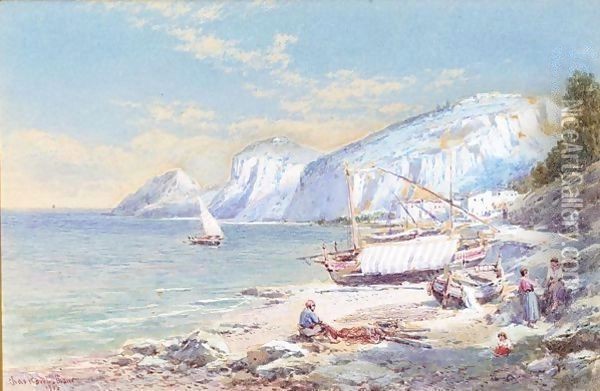 Capri Oil Painting - Charles Rowbotham