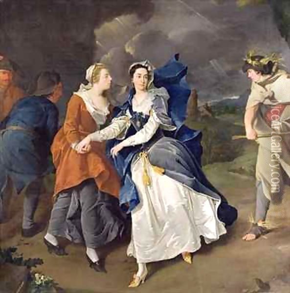 Mrs Cibber (1714-66) as Cordelia Oil Painting - Pieter van Bleeck