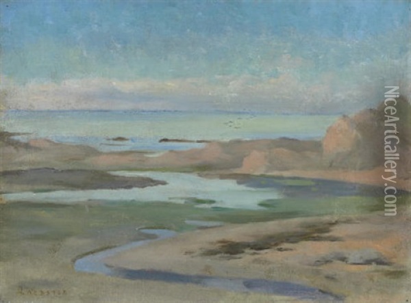 Provincetown Coast Oil Painting - E. Ambrose Webster