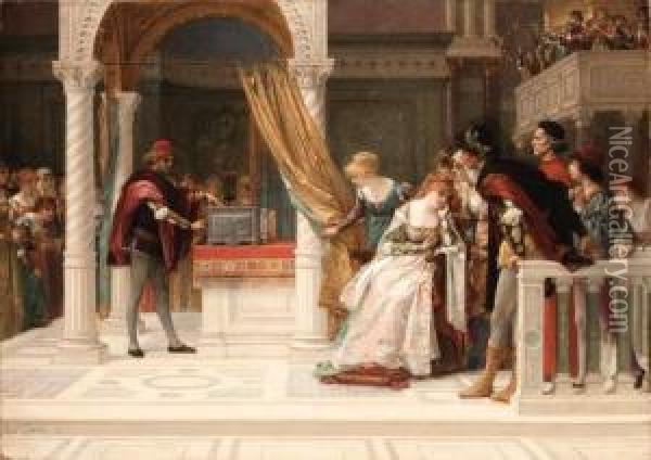 The Merchant Of Venice Oil Painting - Alexandre and Jourdan, Adolphe Cabanel