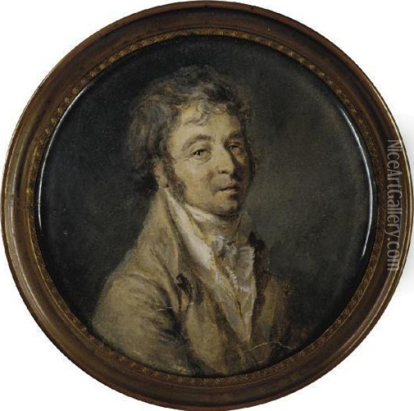 Portrait Presume De Pierre Bontemps Oil Painting - Jean Baptiste Greuze