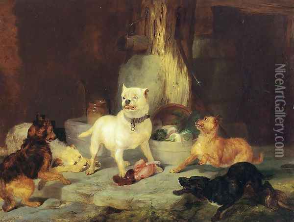 The King of the Castle Oil Painting - Sir Edwin Henry Landseer