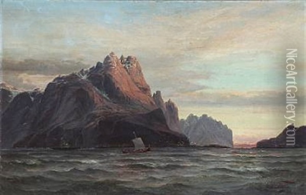 Vaagekallen. Lofoten. Norge Oil Painting - Edvard Skari