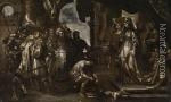 Konigin Tomyris Wird Das Haupt Des Cyprus Gebracht Oil Painting - Peter Paul Rubens
