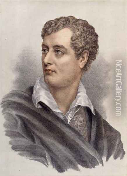 George, Lord Byron 1788-1824 Oil Painting - Thomas Phillips