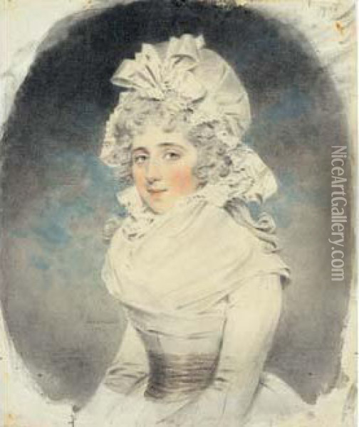 Portrait De Clara-louise Middleton Oil Painting - John Downman