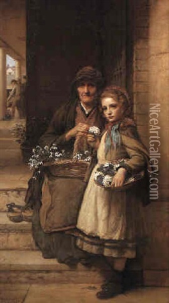 At The Market-gate, Covent Garden Oil Painting - William Robert Symonds