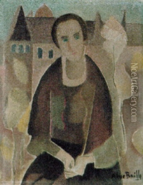 Sitzende Frau Oil Painting - Alice Bailly