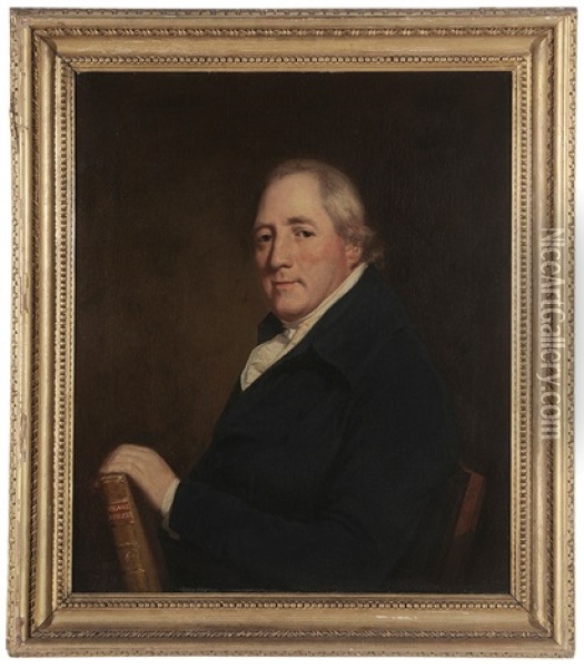 Portrait Of John Rogers, Esq. Of Yarlington (1763-1821), 1793, Sheriff Of Somerset In 1804 Oil Painting - Thomas Beach