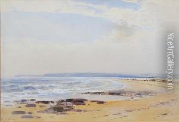 Hartland Point, Bideford Bay, N. Devon Oil Painting - Frederick Tucker