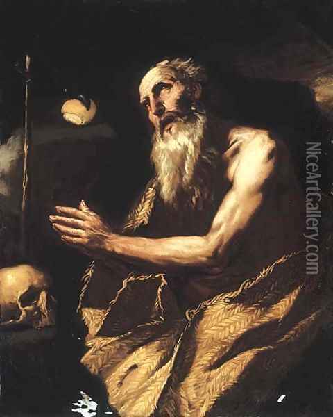 Saint Paul the Hermit Oil Painting - Luca Giordano