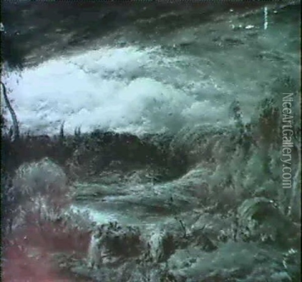 The Storm Oil Painting - John Linnell