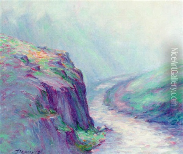 Morning Mist, La Creuse Oil Painting - Wynford Dewhurst