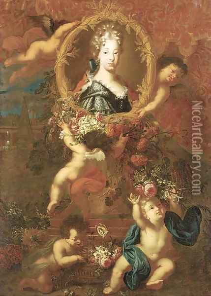 Portrait of Maria Luisa of Savoy Oil Painting - Jacobus Melchior van Herck