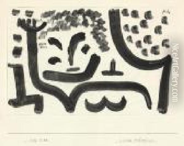 Wilder Abschied Oil Painting - Paul Klee