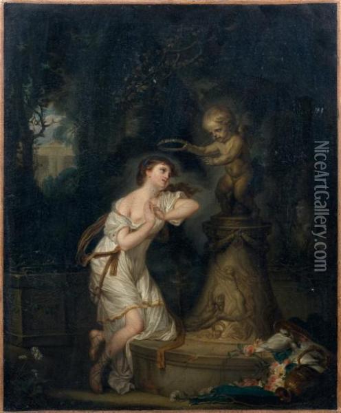 L'offrande A L'amour Oil Painting - Jean Baptiste Greuze