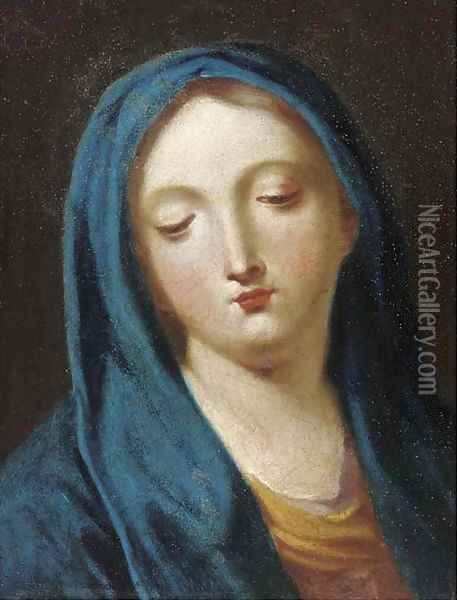 The Virgin Oil Painting - Roman School