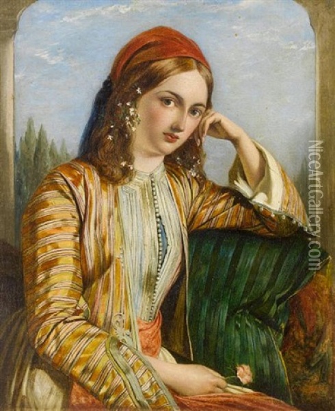 The Sultana Oil Painting - Henry Nelson O'Neill
